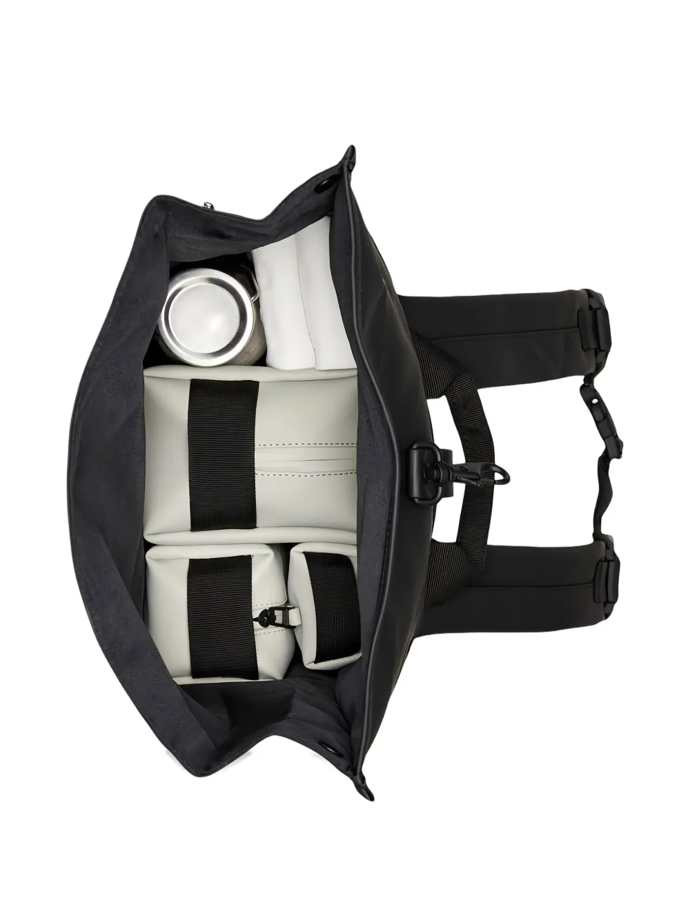 Rains Rolltop Backpack In Red