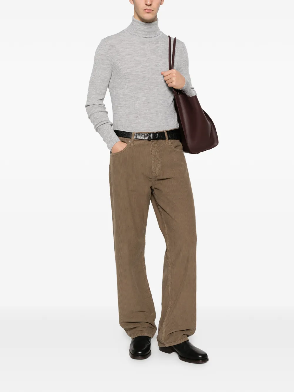 Sunflower roll-neck long-sleeve sweater - Grijs