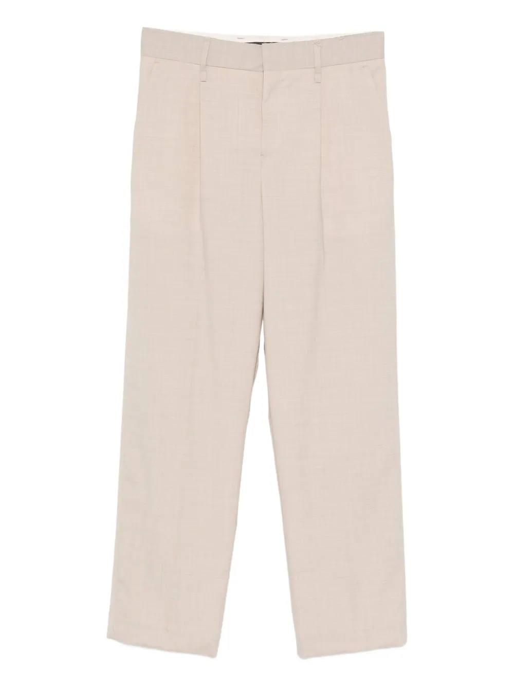 FEDERICO CINA belt-loop pleated trousers | Neutrals | Image 1