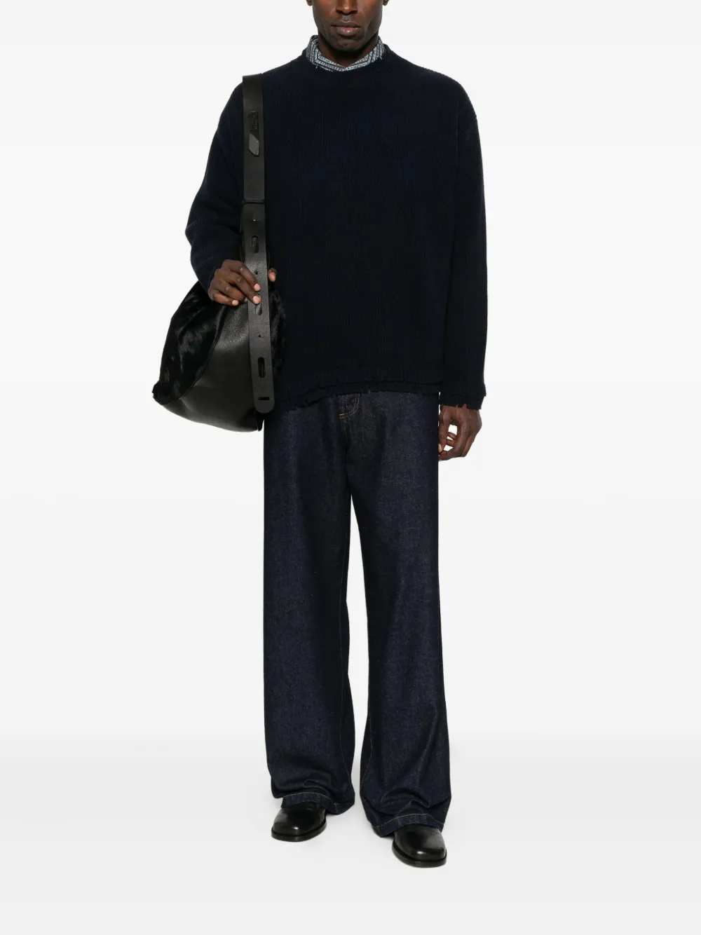 FEDERICO CINA contrast-stitching jeans - Blauw
