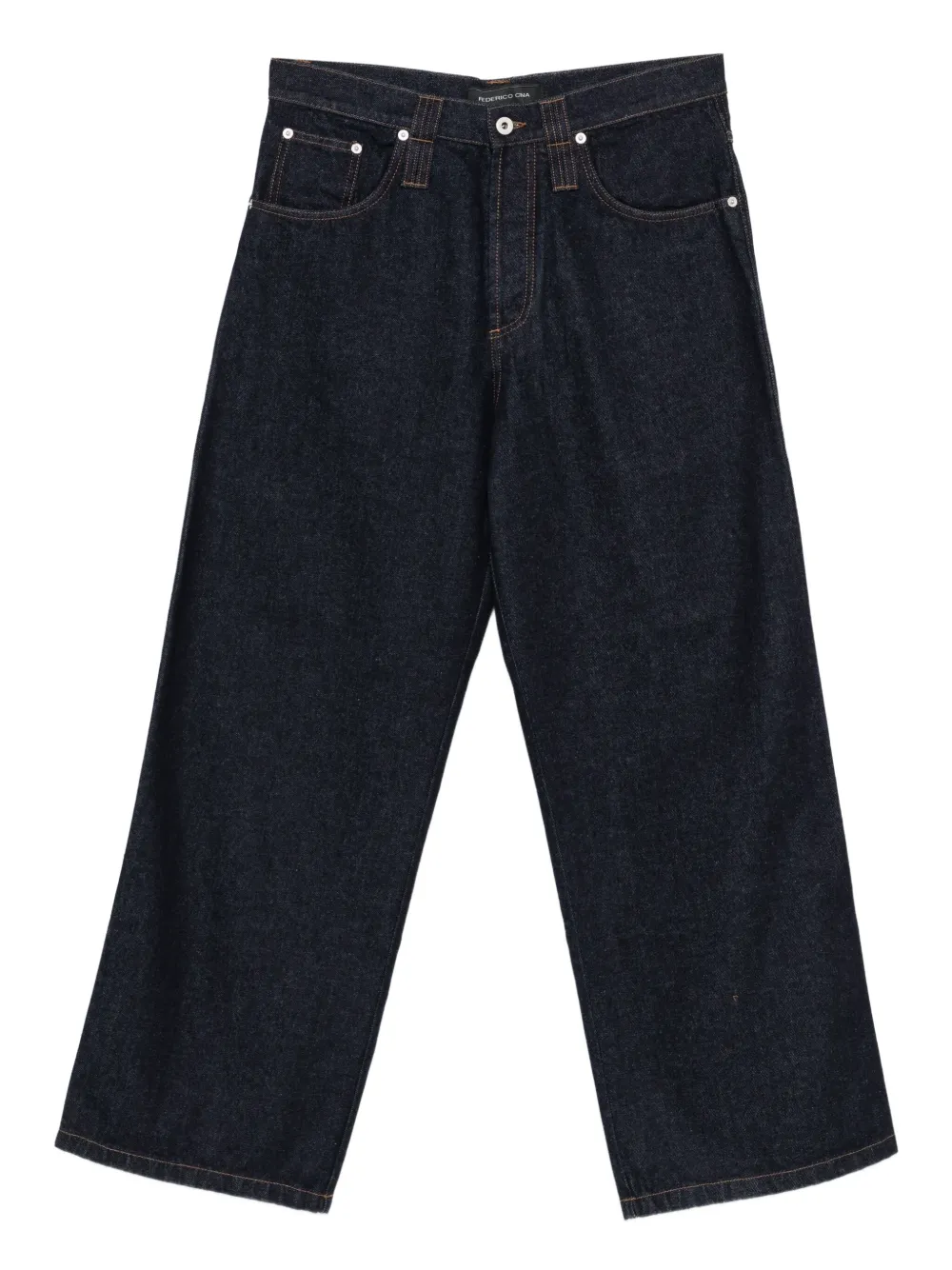 FEDERICO CINA contrast-stitching jeans | Blue | Image 1