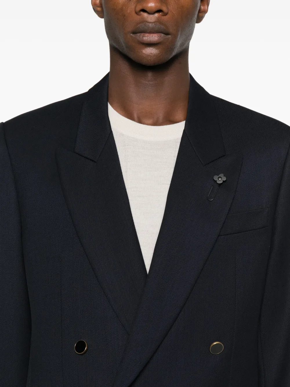 Lardini Jack met dubbele rij knopen Blauw