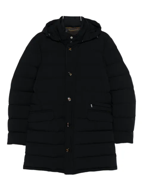 Moorer hooded quilted coat