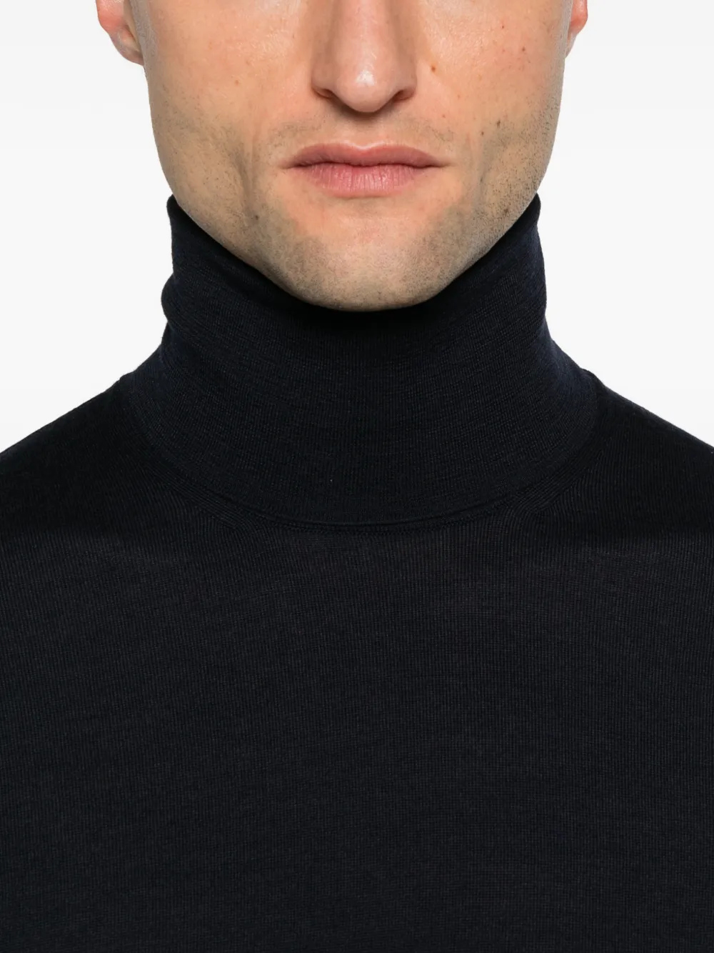 Malo Roll-neck Sweater In Black