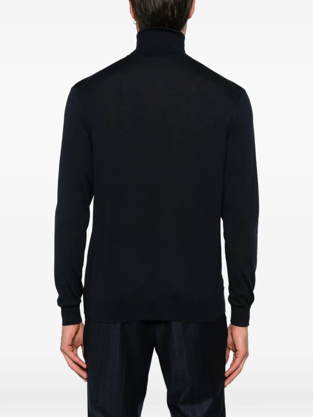 Malo Roll-neck Sweater In Black