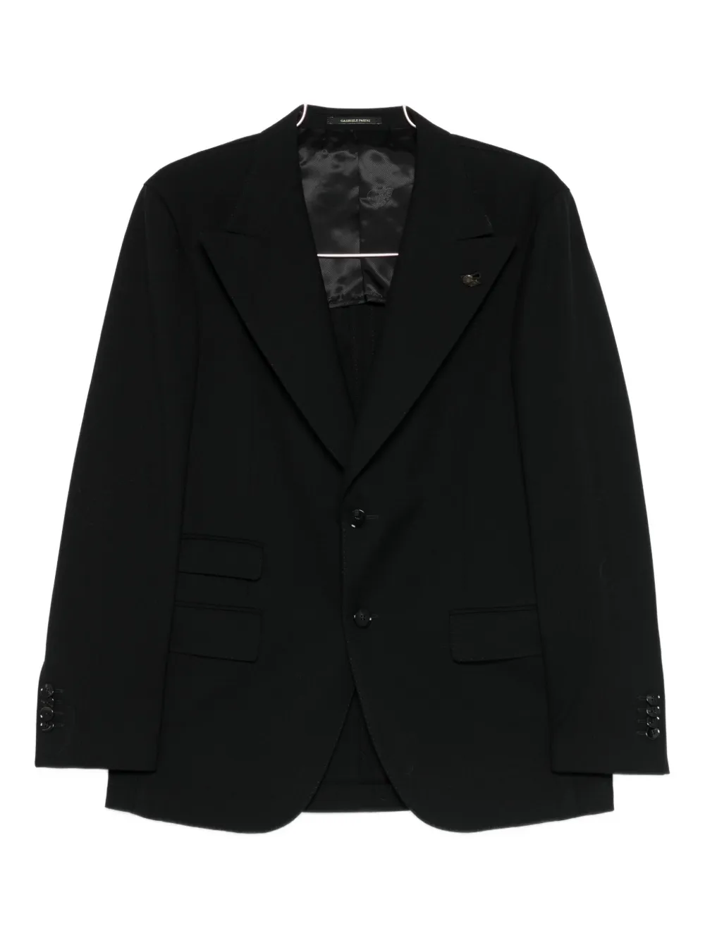 LUIGI BIANCHI MANTOVA single-breasted notched-lapel suit - Nero