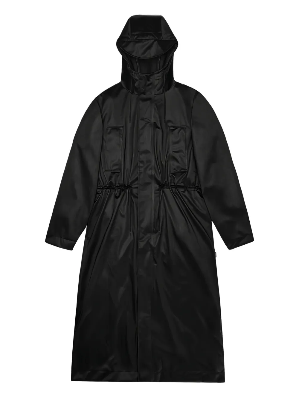 Rains Bold hooded raincoat | Black | Image 1