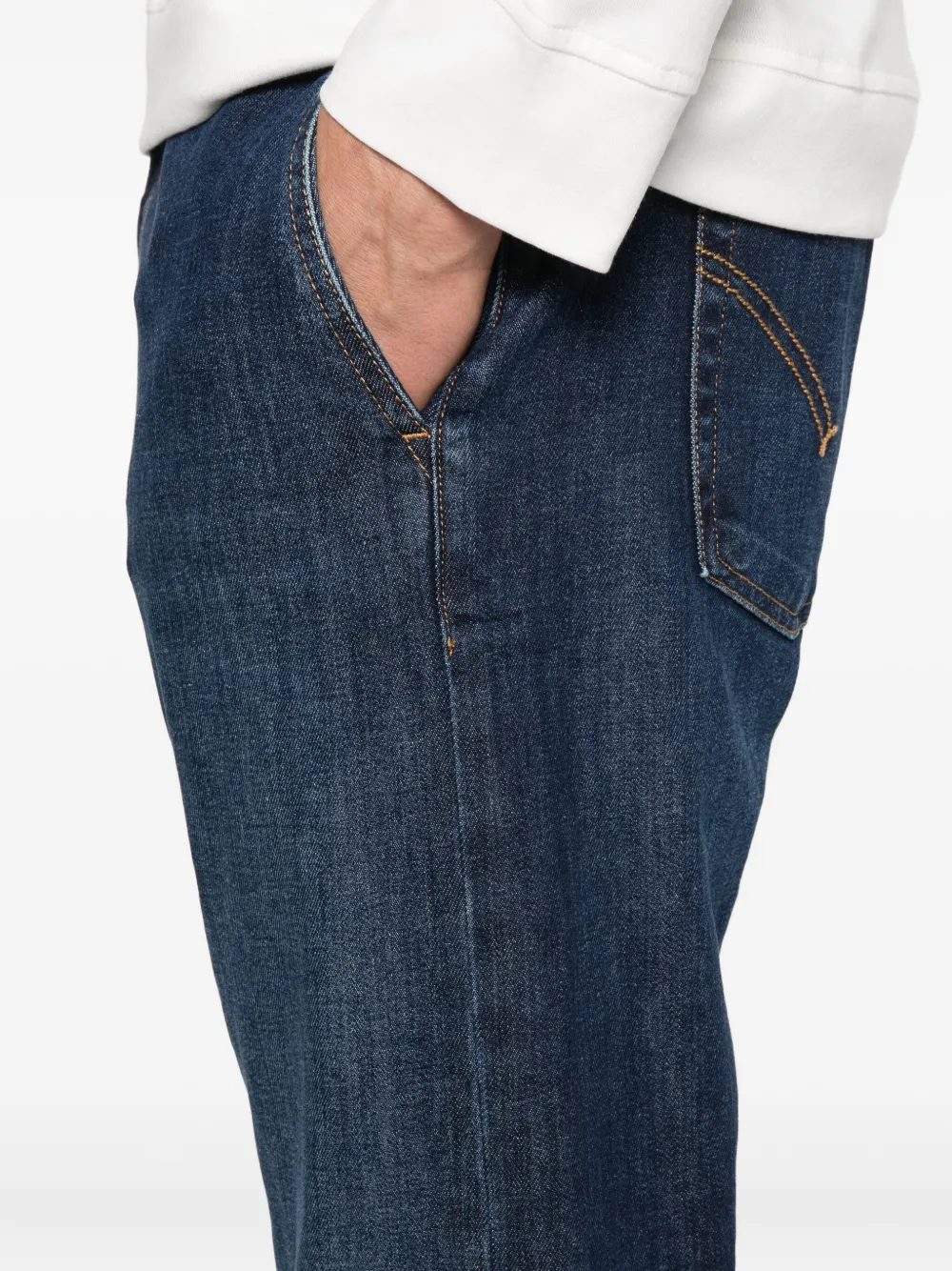 DONDUP five-pocket cotton jeans Blauw