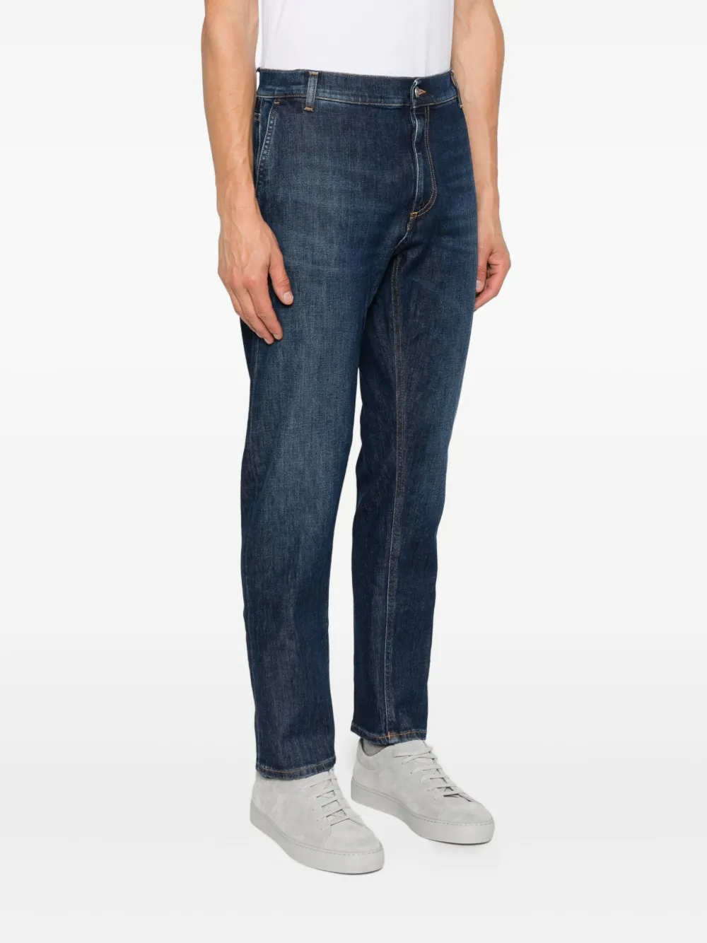 DONDUP five-pocket cotton jeans Blauw