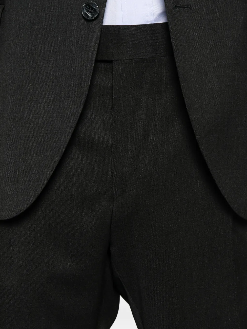 Luigi Bianchi Mantova Single-breasted Wool Suit In Black
