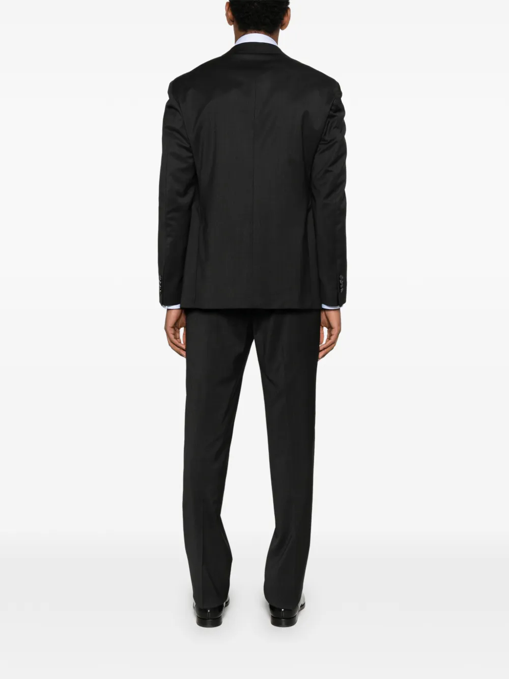 Luigi Bianchi Mantova Single-breasted Wool Suit In Black