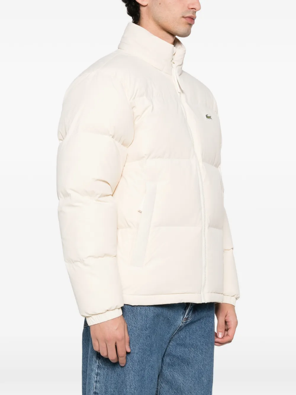 Lacoste Donsjas met rits Beige