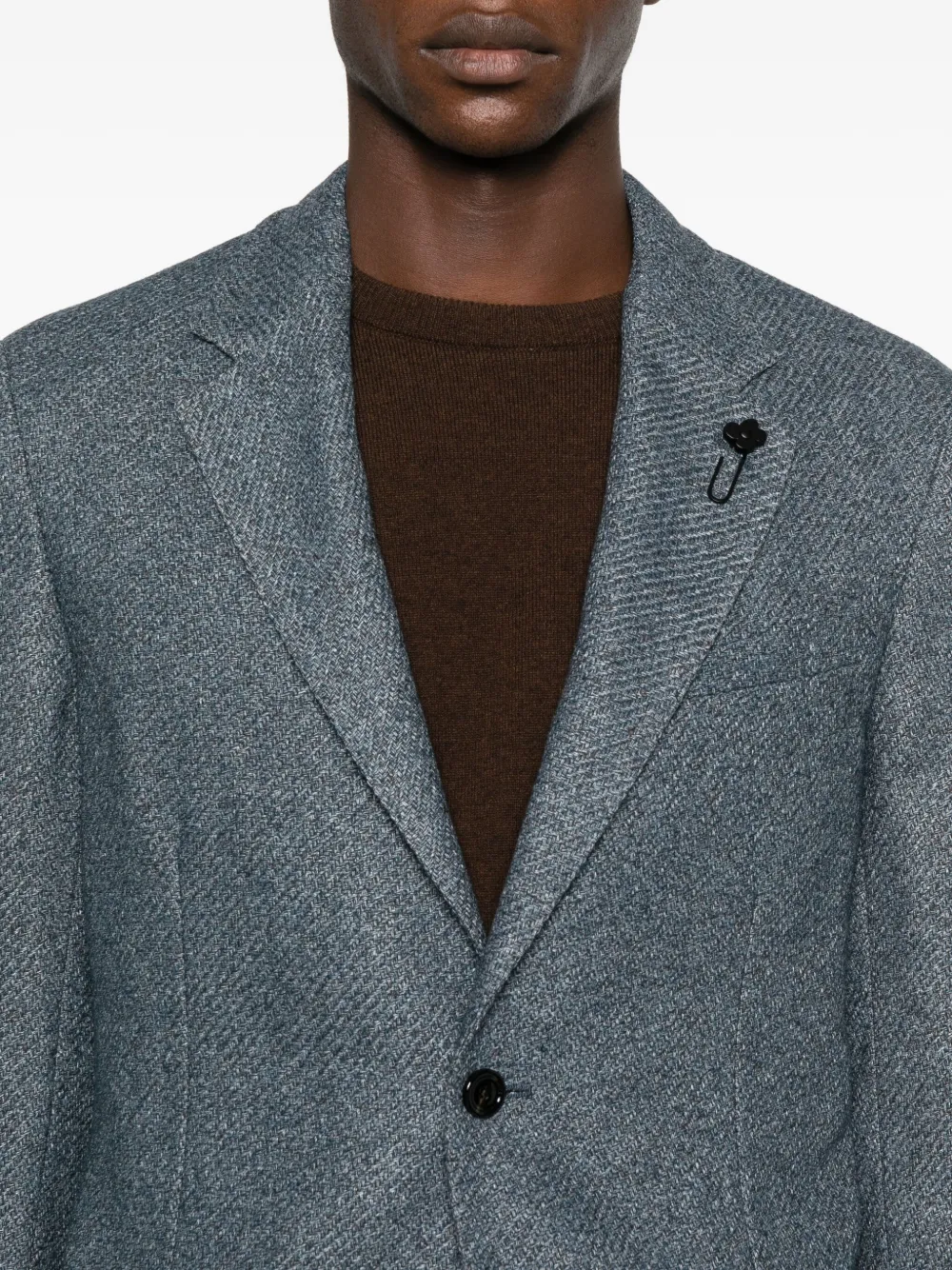Lardini Blazer met enkele rij knopen Blauw