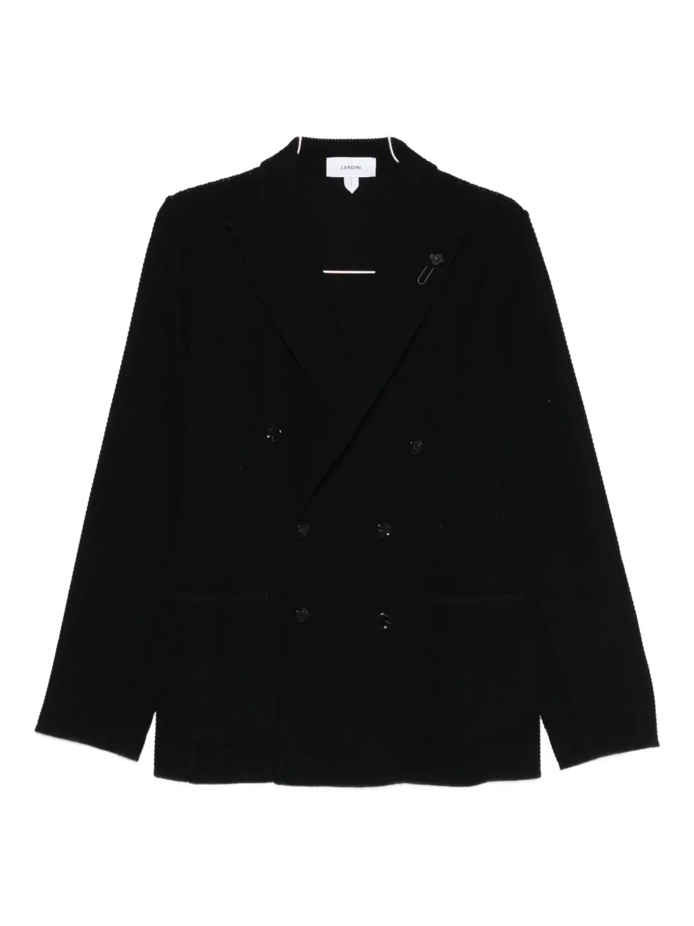 Lardini double-breasted jacket | Black | Image 1