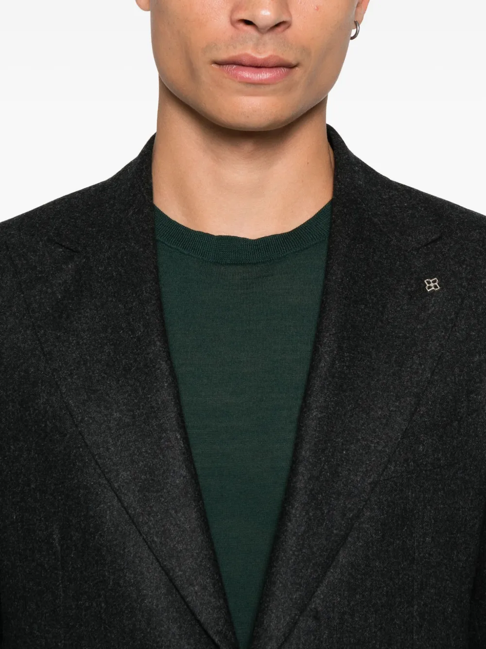 Tagliatore Pak met enkele rij knopen Zwart