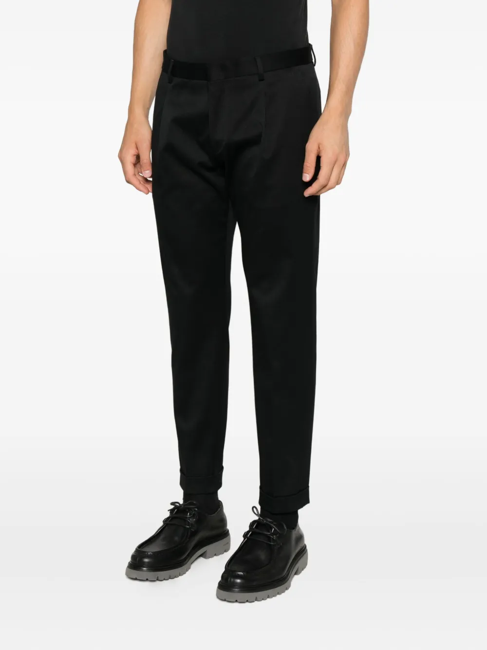 Be Able Tailored Tapered Trousers In Black