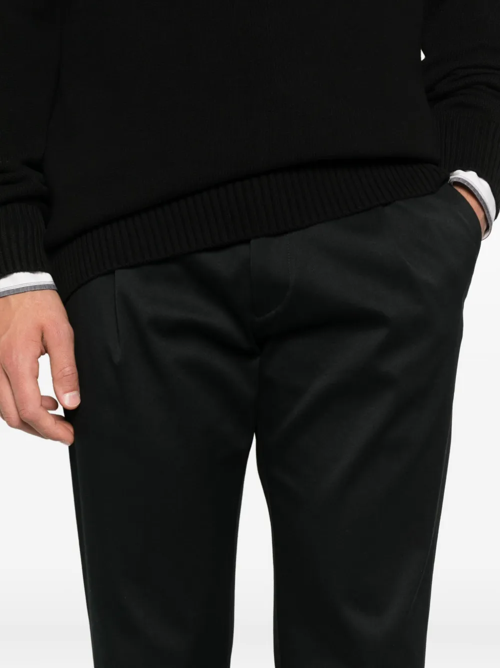 Be Able Tailored Tapered Trousers In Black