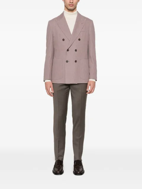 Eleventy double-breasted pocket blazer