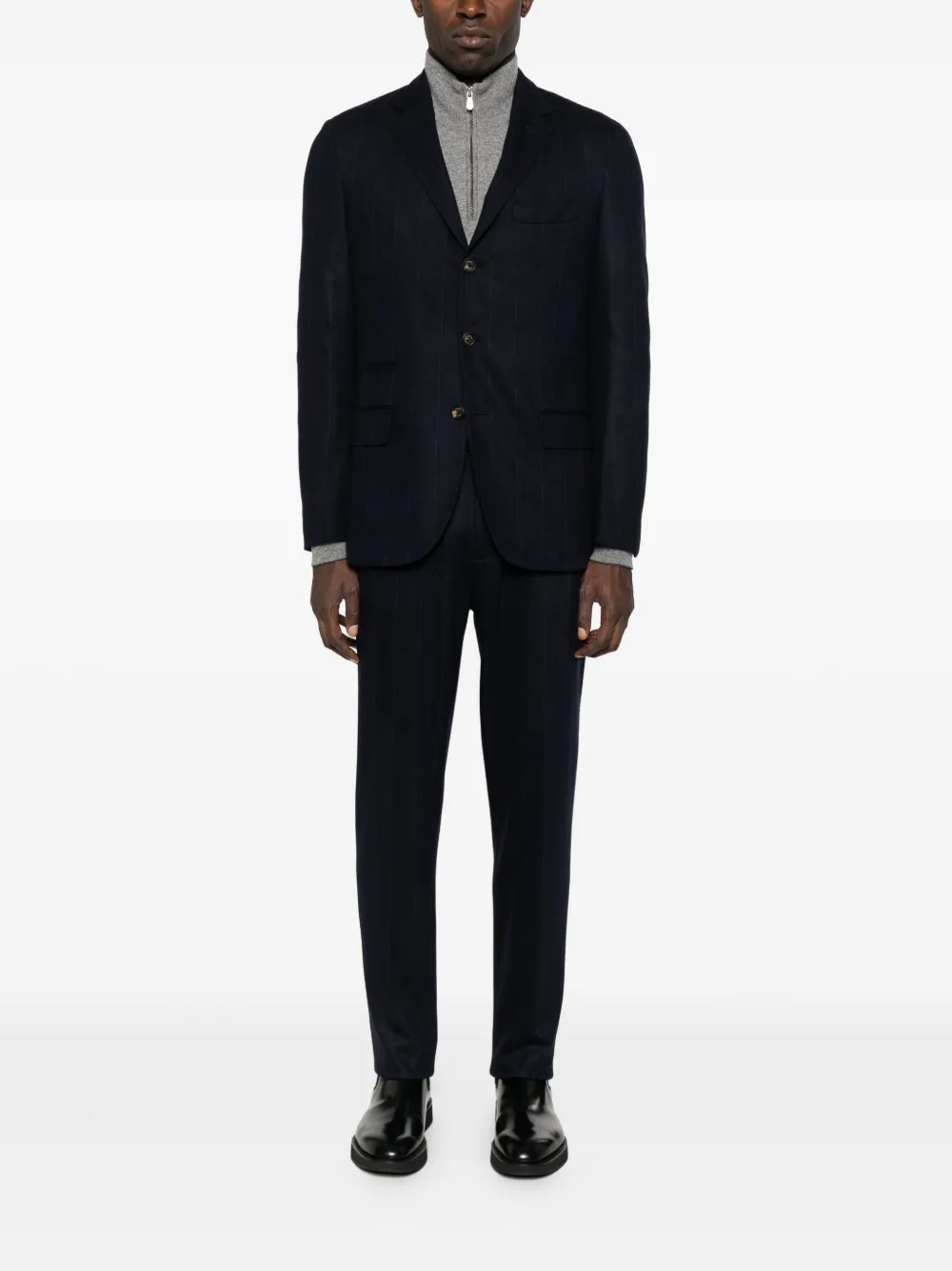Eleventy pinstripe wool suit | Image 2