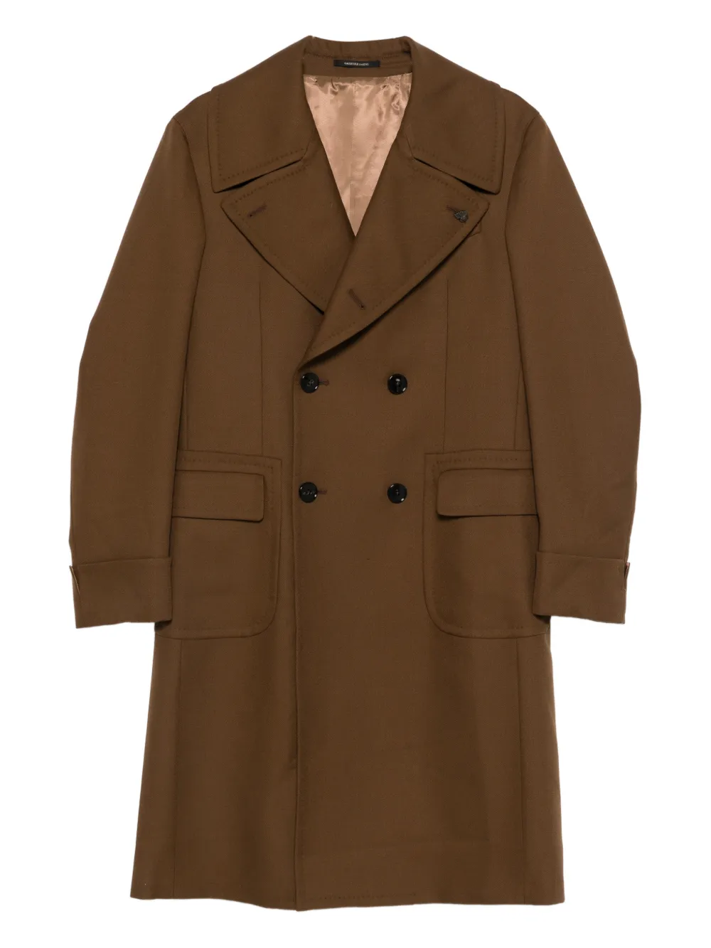 LUIGI BIANCHI MANTOVA double-breasted coat | Brown | Image 1