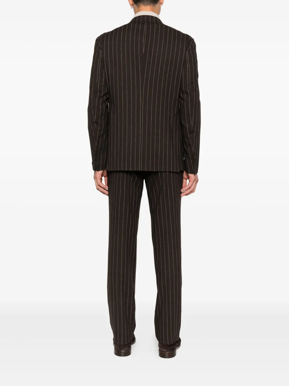 Tagliatore Pak met krijtstreep Bruin