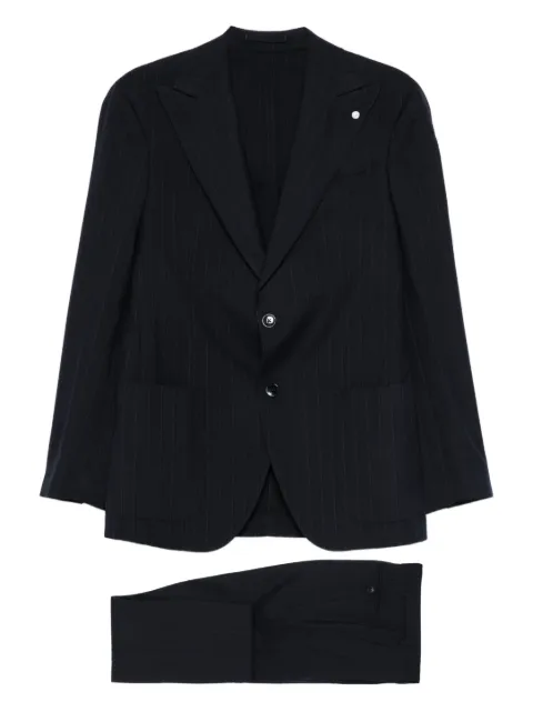 LUIGI BIANCHI MANTOVA falda con estampado de rayas diplomáticas