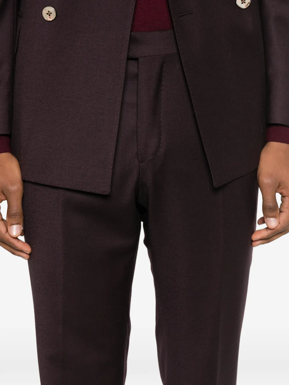 Gabriele Pasini Luigi Bianchi Wool Suit In Burgundy