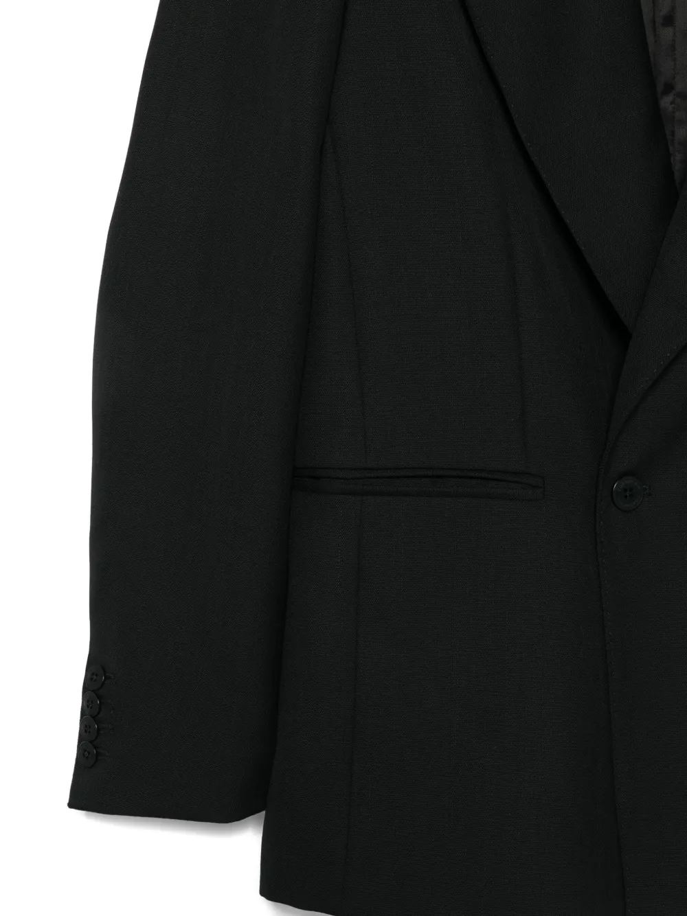 Costumein Blazer met dubbele rij knopen Zwart