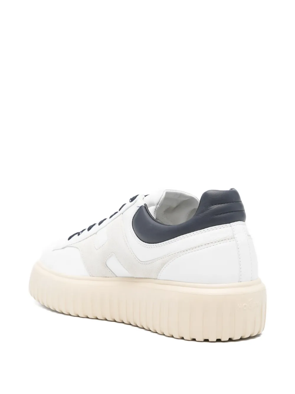 Hogan platform leather lace-up sneakers White