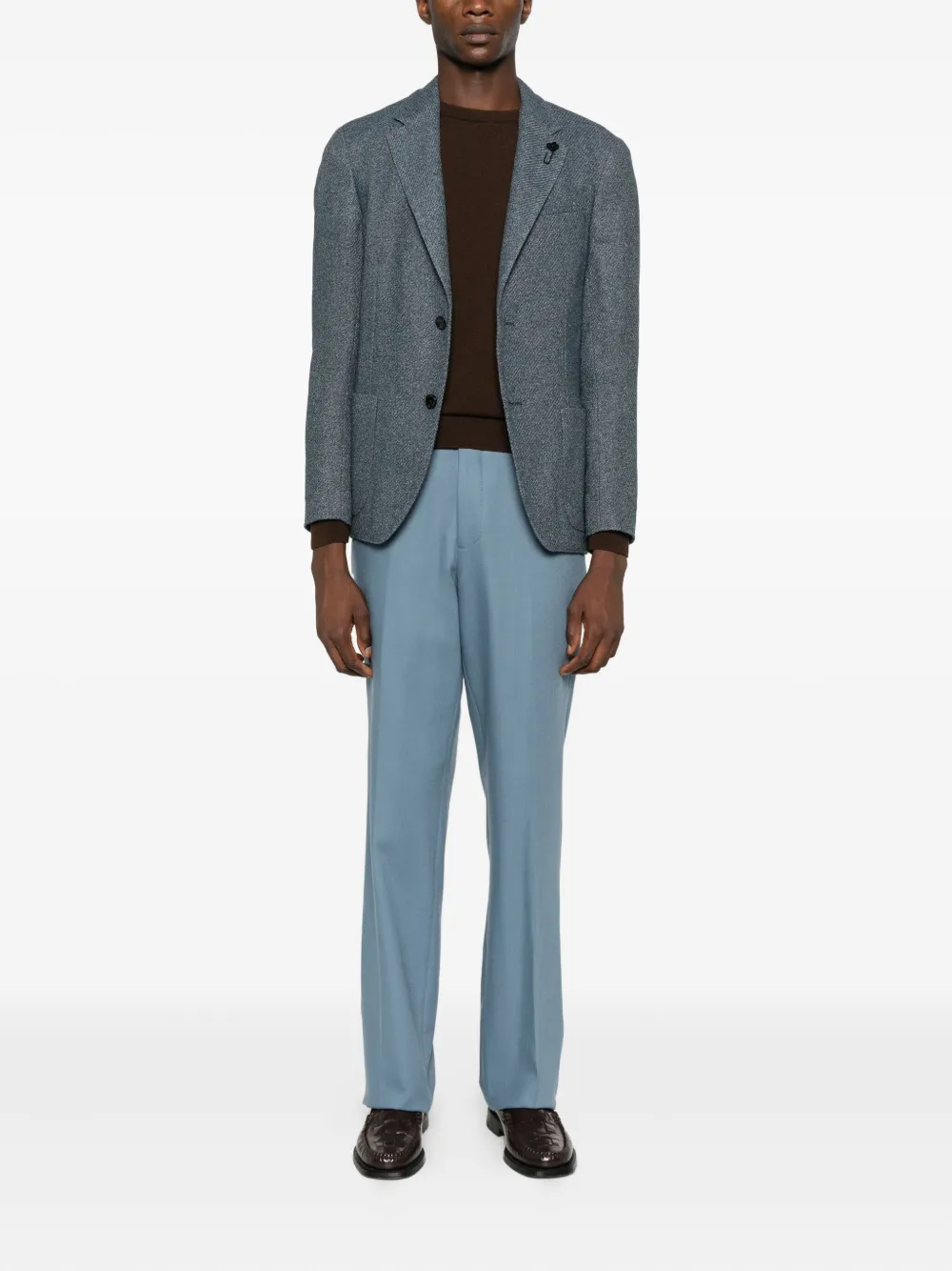 Lardini Straight broek - Blauw
