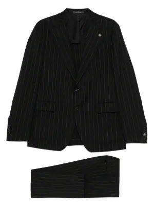 Tagliatore ストライプ スーツ | ブラック | FARFETCH JP