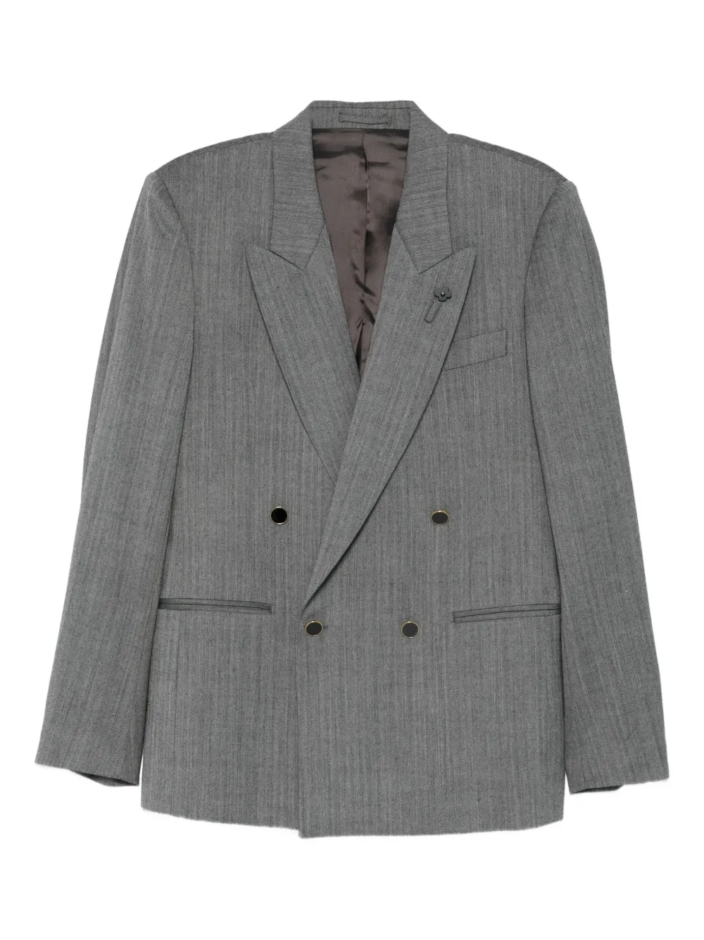 Lardini chamarra con doble botonadura | gris | Image 1