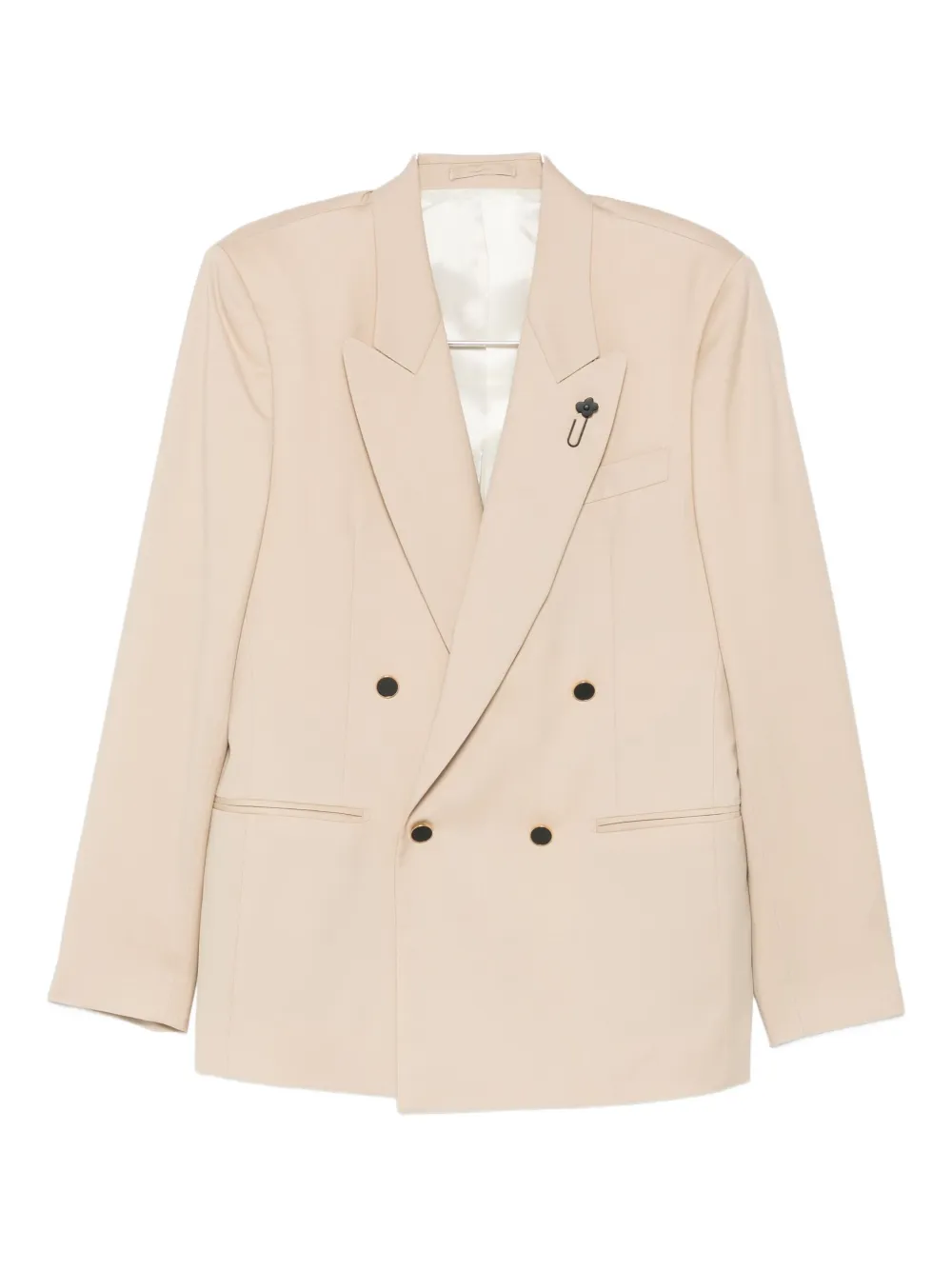 Lardini double-breasted jacket | Neutrals | Image 1