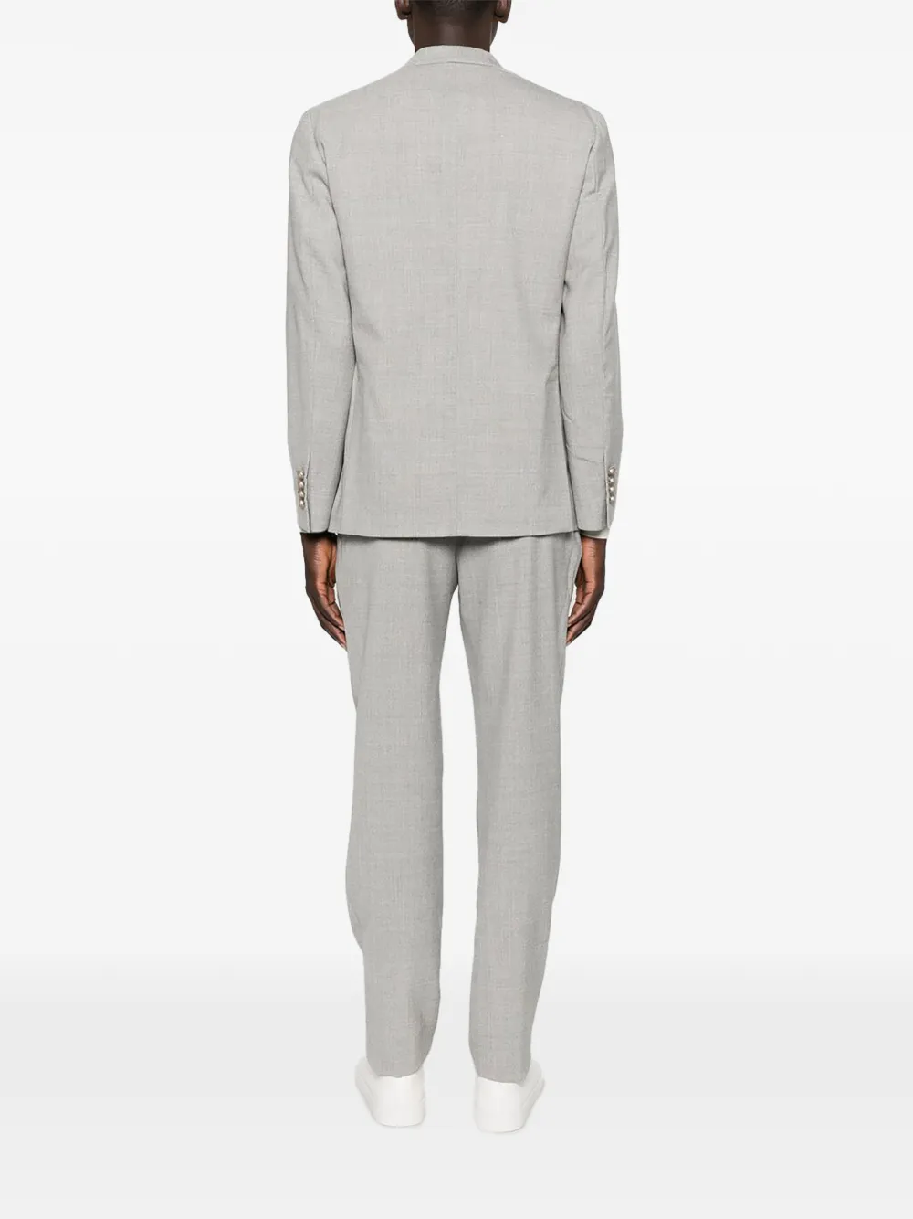  Eleventy Double-breasted Suit - Grey 