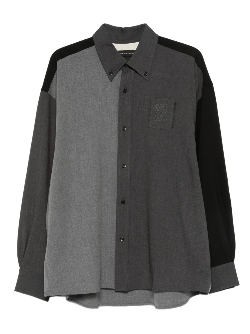 FEDERICO CINA patchwork shirt | Grey | Image 1