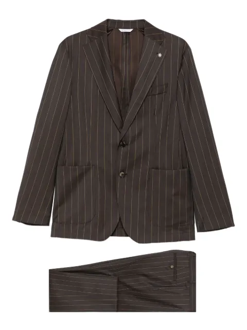 Manuel Ritz blazer con rayas diplomáticas estampadas