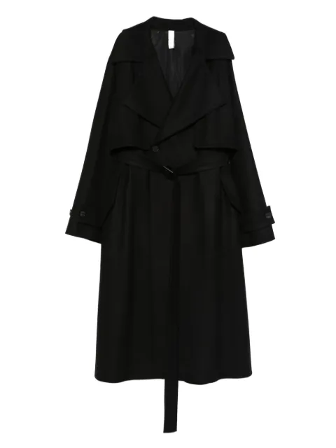 Hevo belted double-breasted coat