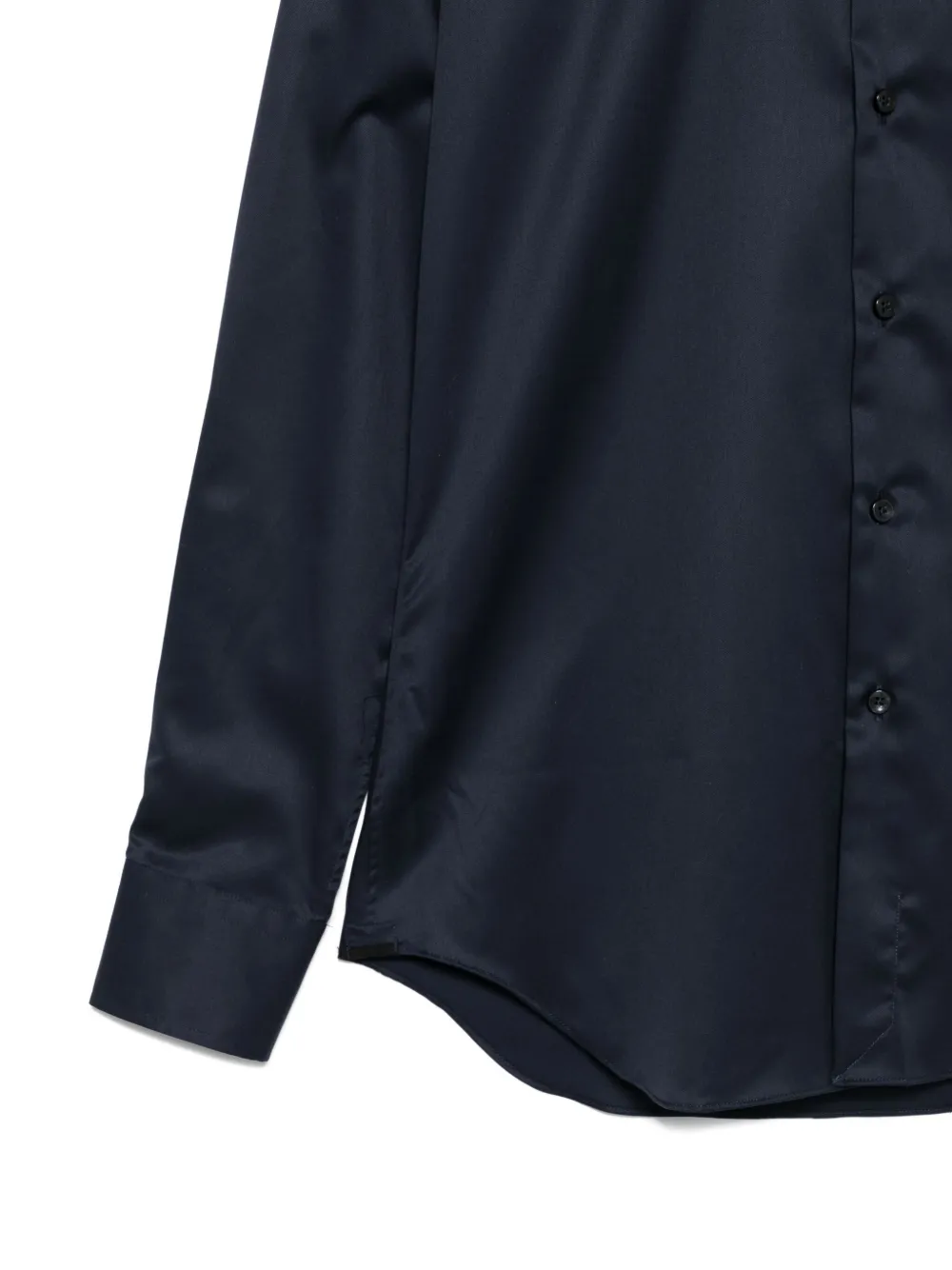 Xacus Long-sleeve Cotton Shirt In Black