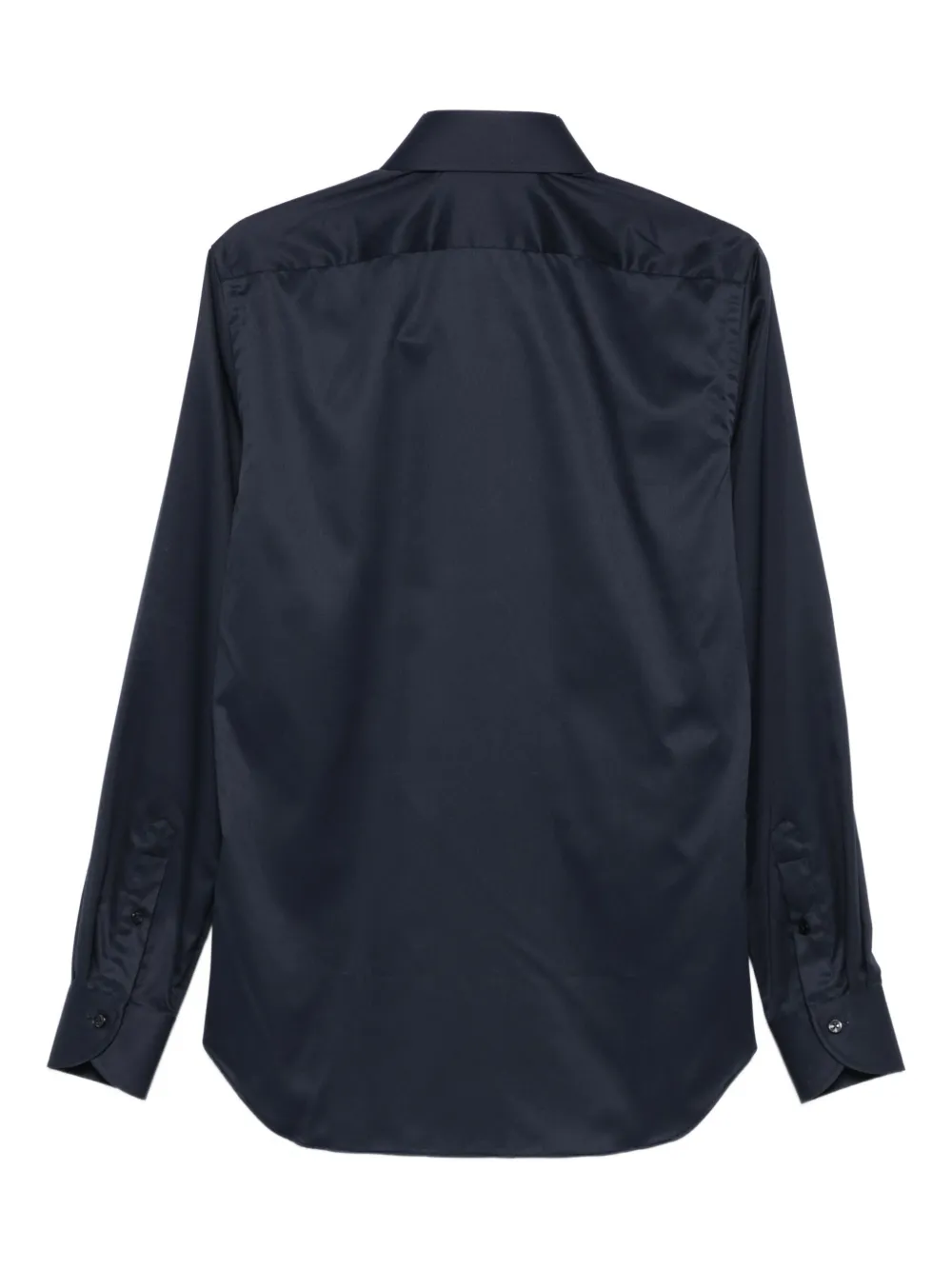 Xacus long-sleeve cotton shirt - Zwart