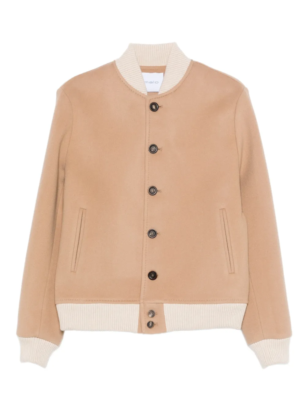 Malo button bomber jacket | tons neutres | Image 1