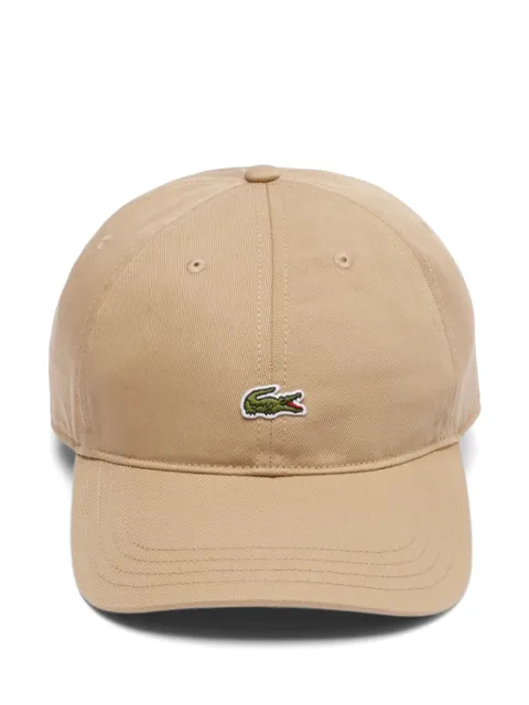 Lacoste gorra de béisbol con cocodrilo bordado