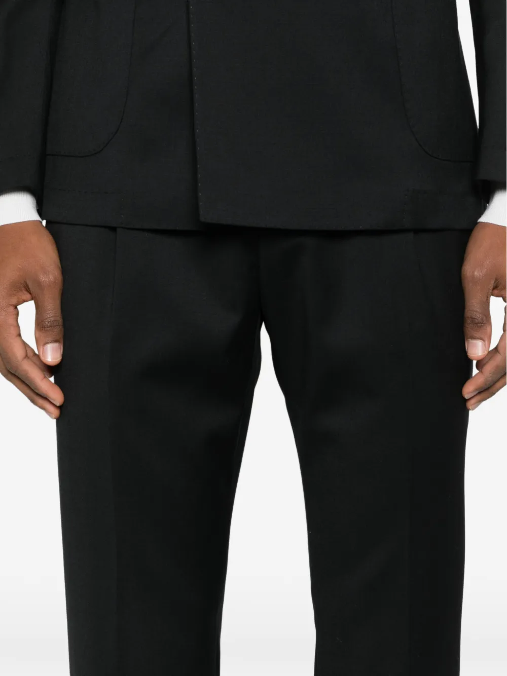 Manuel Ritz Pak met dubbele rij knopen Zwart