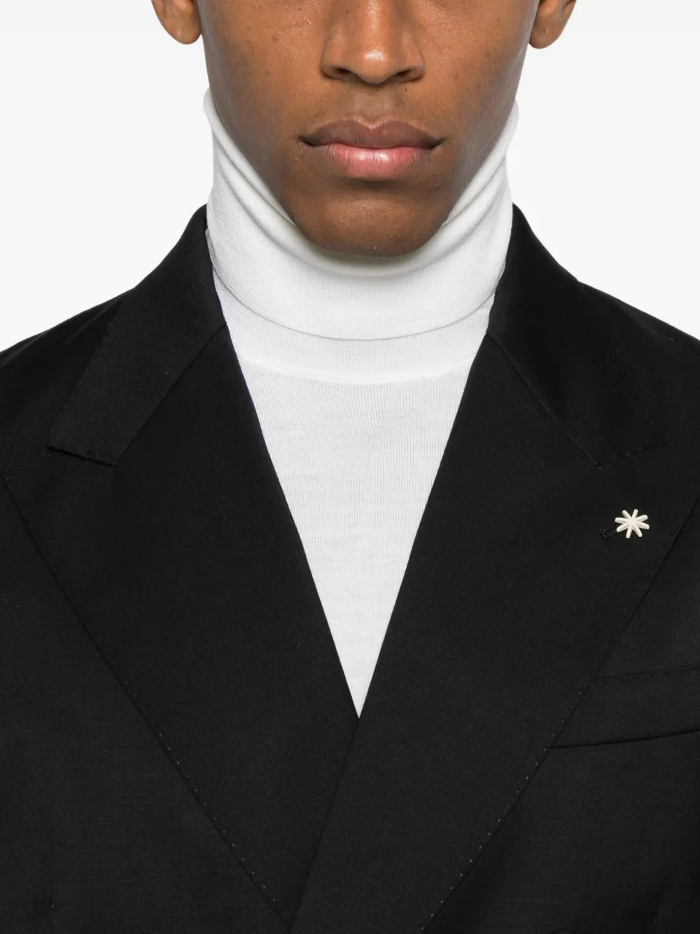 Manuel Ritz Pak met dubbele rij knopen Zwart