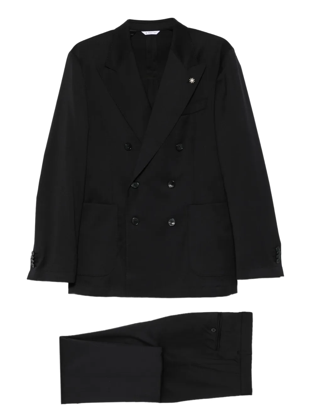 Manuel Ritz double-breasted suit | Black | Image 1