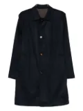 Kired button-fastening wool coat - Black