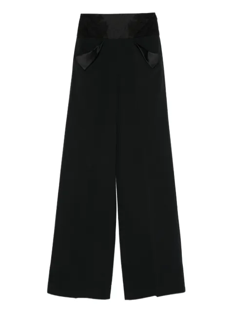 Ermanno Scervino lace-insert wide-leg trousers