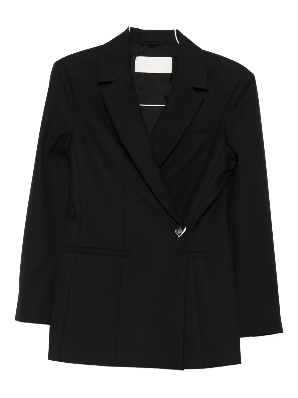 Iblues Double-breasted Long-sleeve Jacket In Black