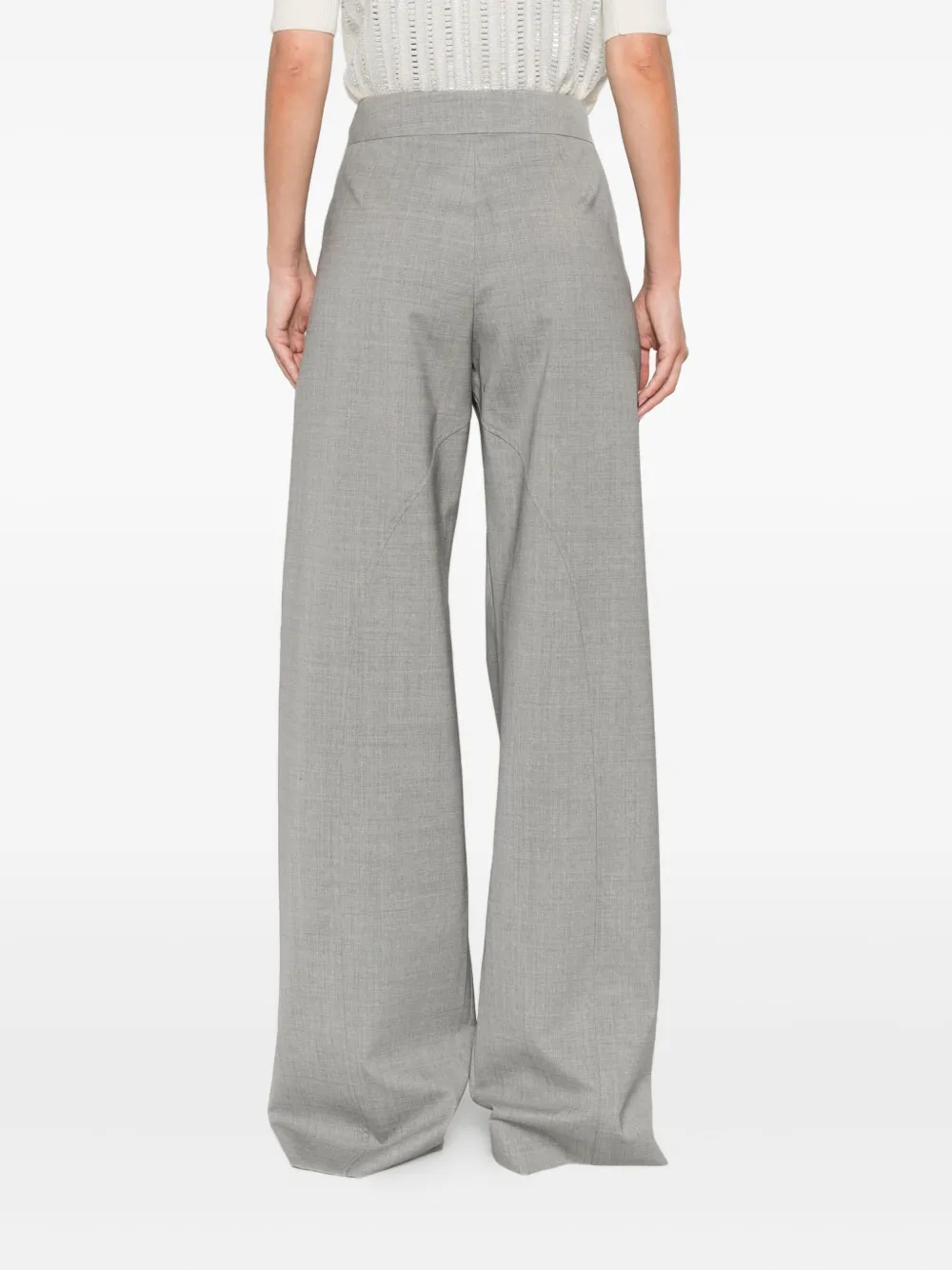 Ermanno Scervino pleated buckle trousers Grijs