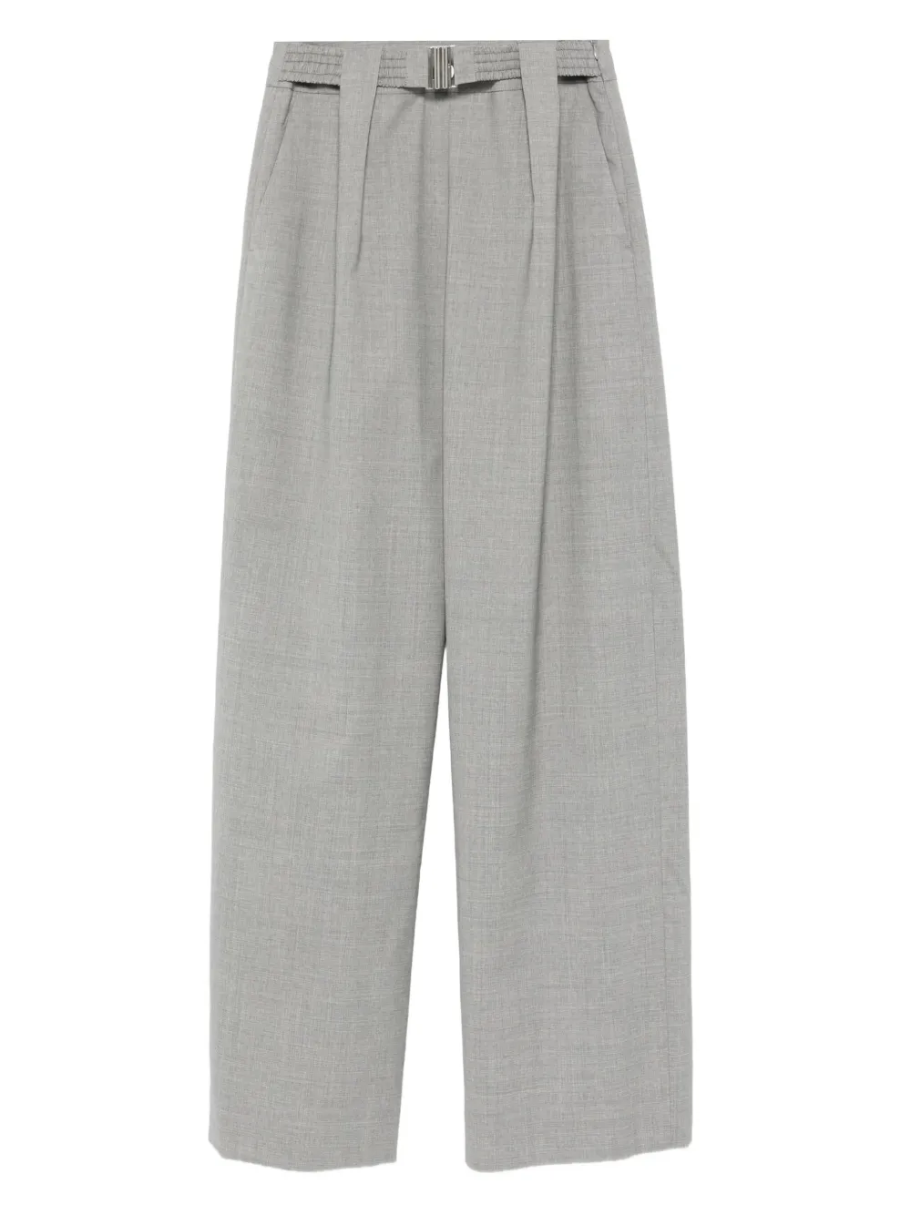 Ermanno Scervino pleated buckle trousers Grijs
