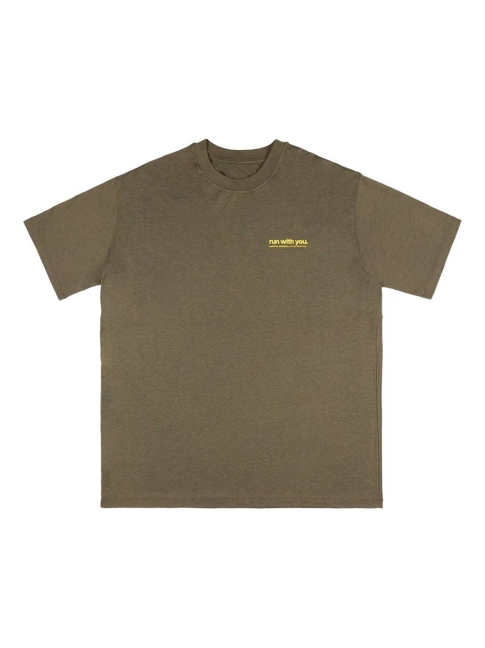 Peaufine Athletics Run With You graphic T-shirt | Green | Image 1
